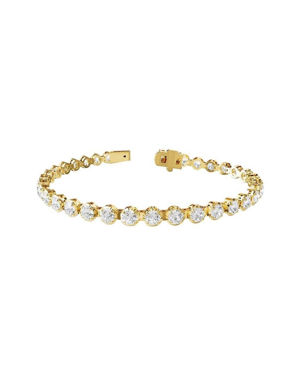 Lab Grown Diamonds Metallic 14K 5.84 Ct. Tw. Lab-Grown Diamond Tennis Bracelet