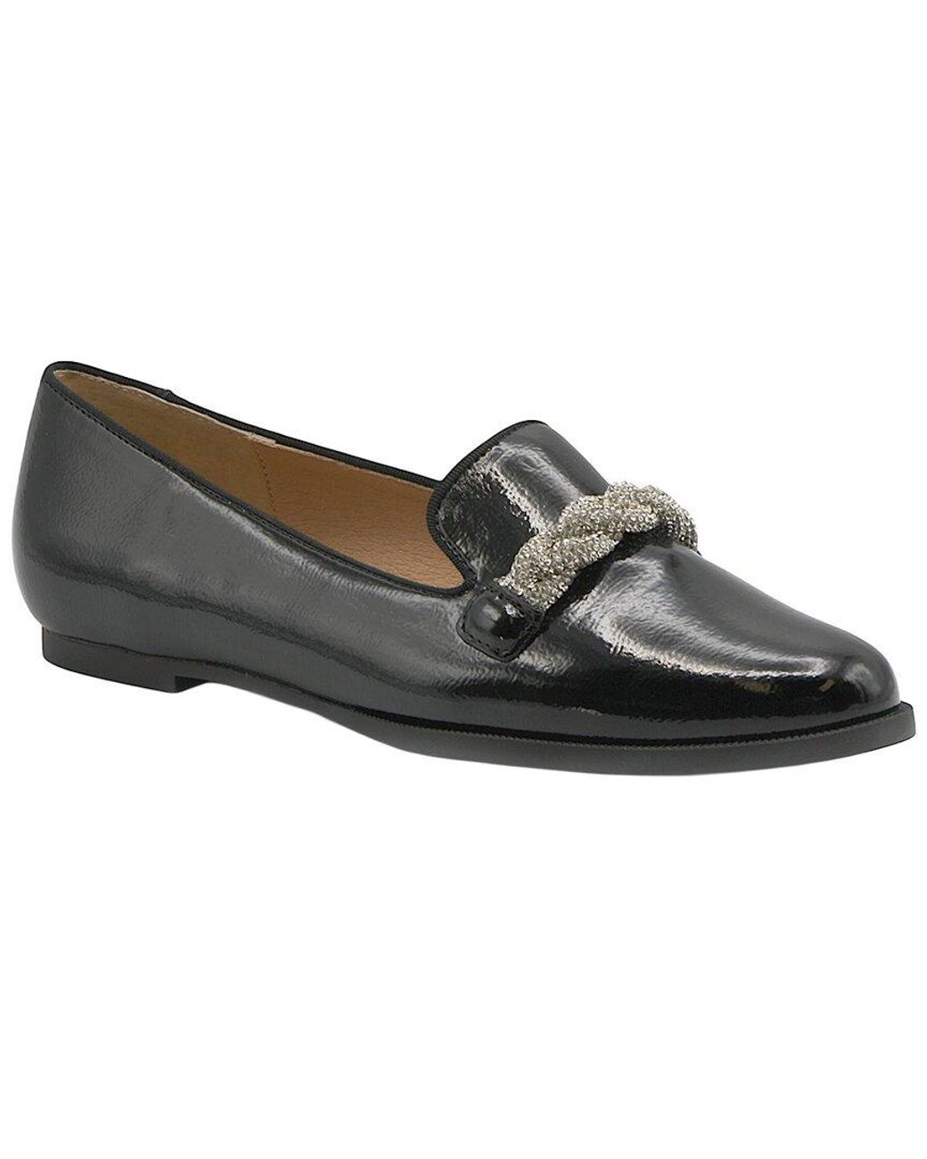 Adrienne Vittadini Black Duttons Leather Loafer