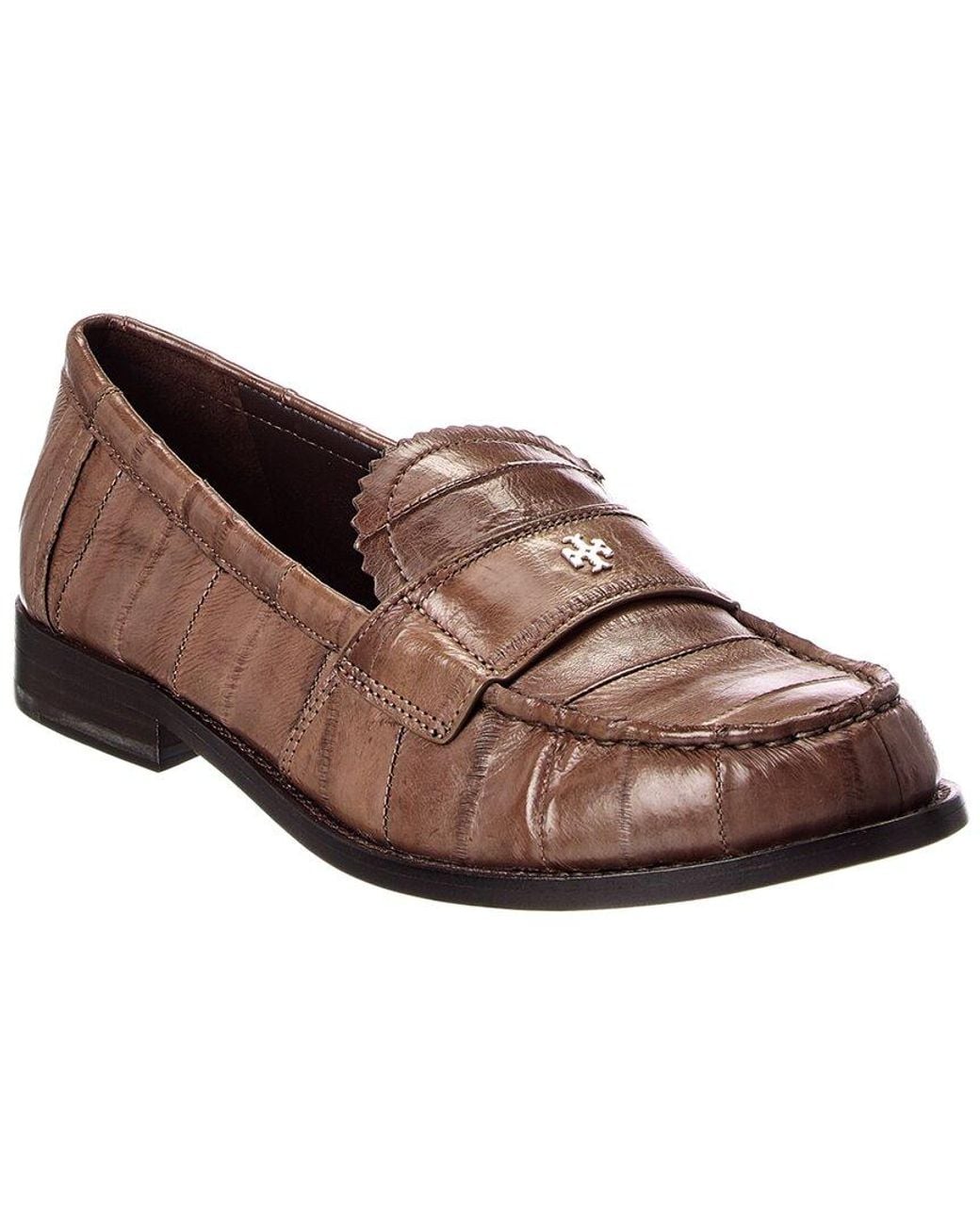 Tory Burch Brown Classic Leather Loafer