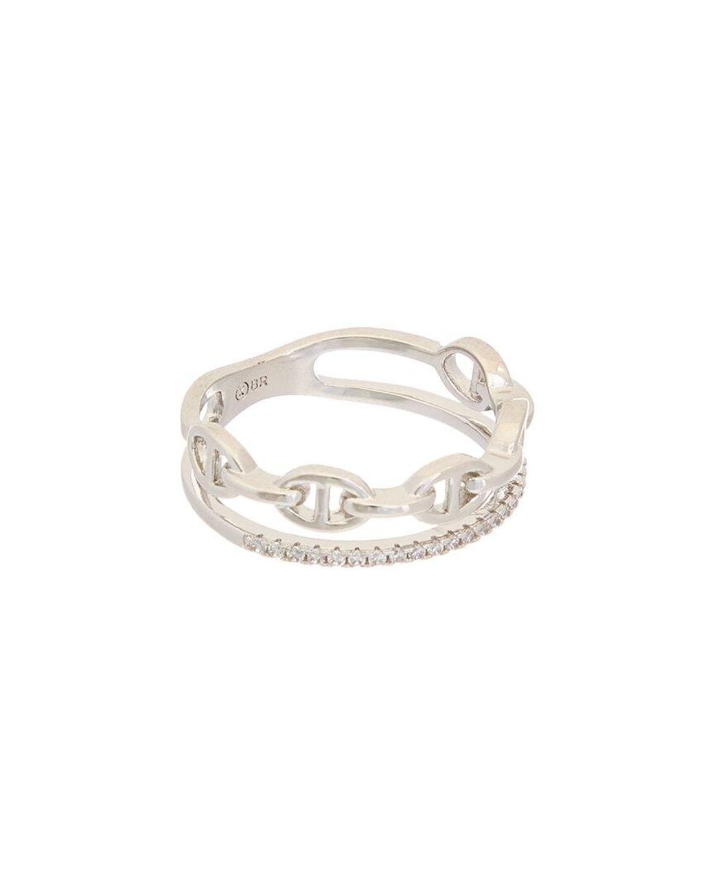 Juvell White 18K Plated Cz Ring