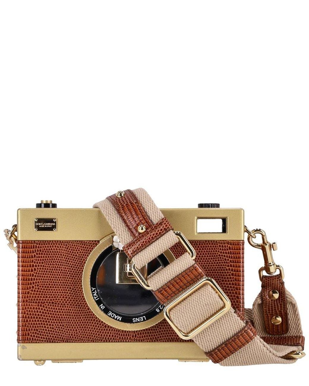 Dolce & Gabbana Brown Leather Camera Bag (Authentic Pre-Loved)