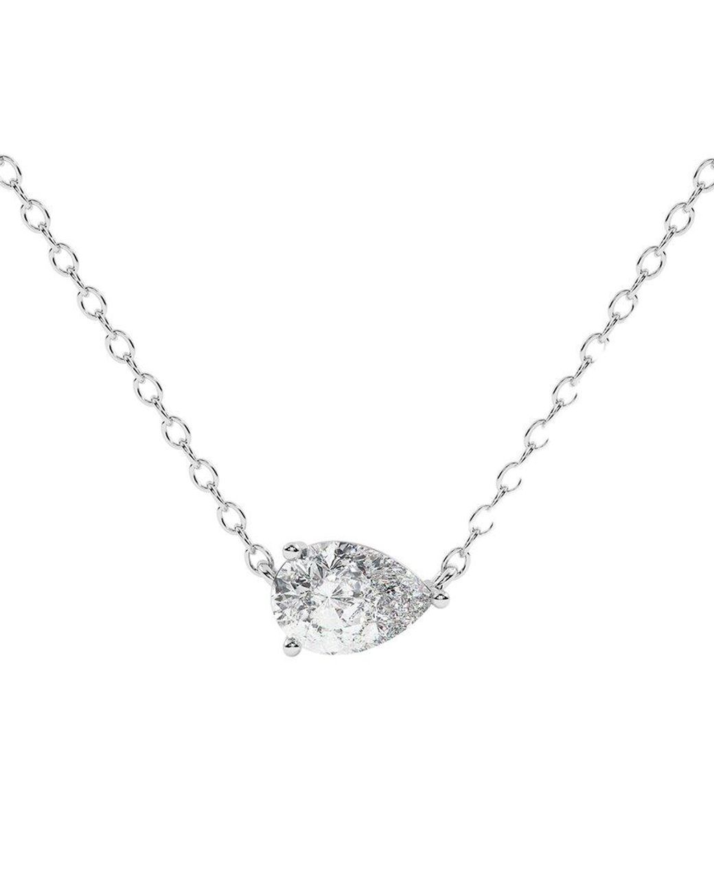 Lab Grown Diamonds Metallic 14K 0.50 Ct. Tw. Lab-Grown Diamond Necklace