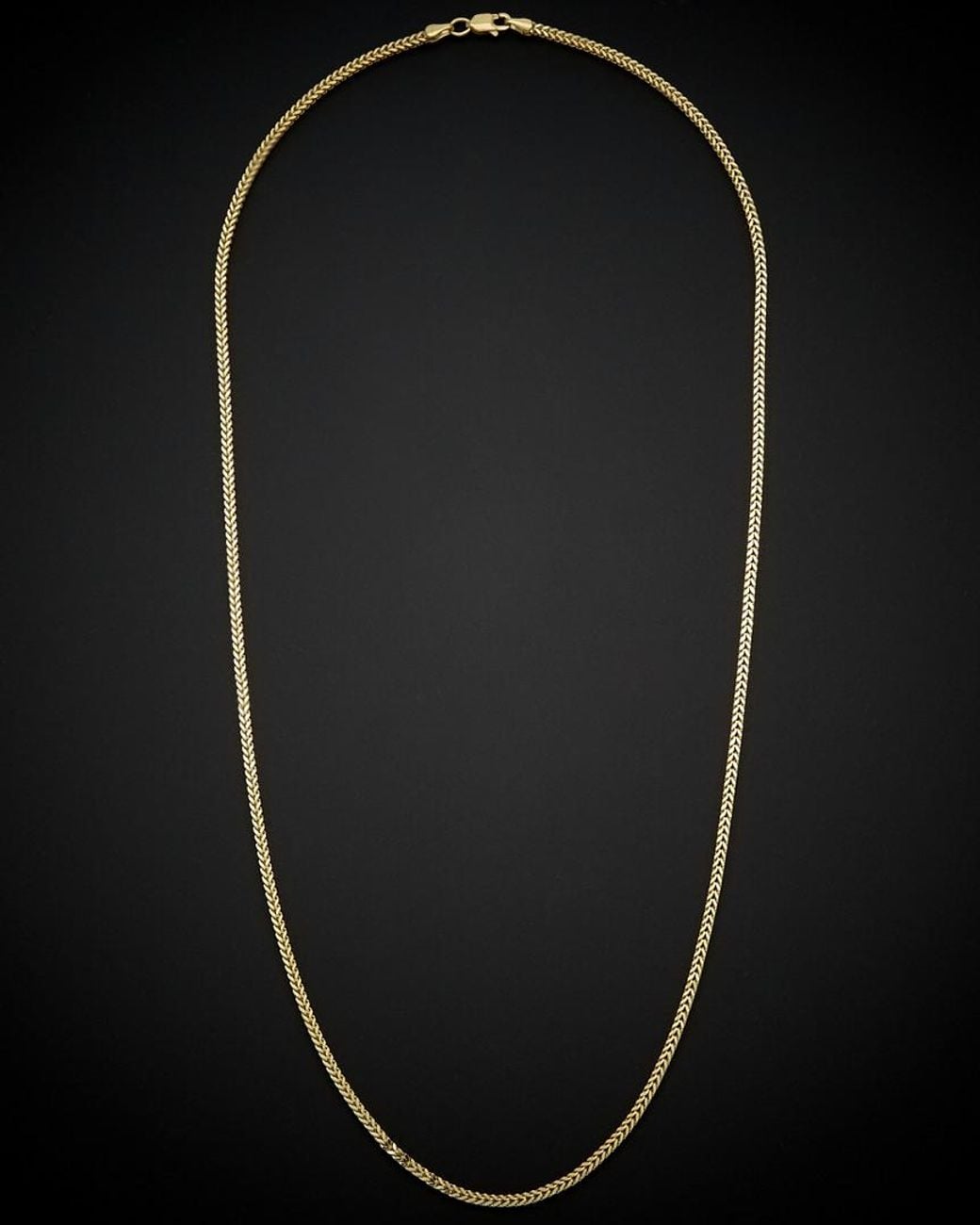 Italian Gold Black 14k Link Necklace