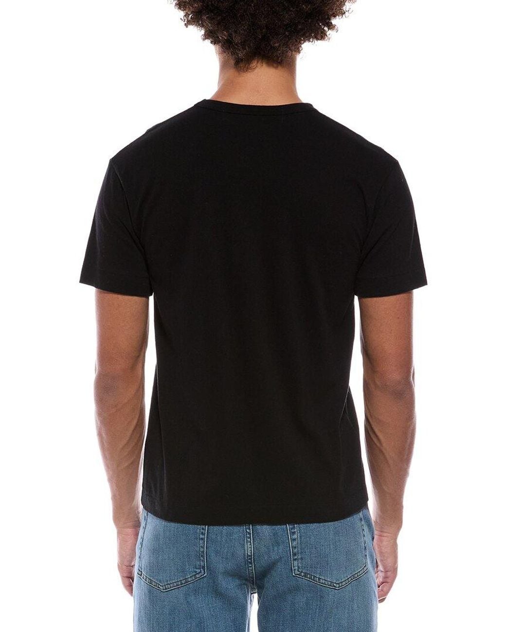 COMME DES GARÇONS PLAY Black Tiny Heart Emblem T-Shirt for men