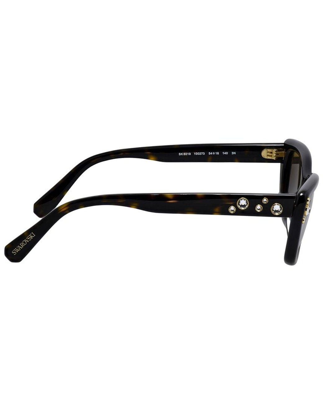 Swarovski Black Sk6019 54Mm Sunglasses