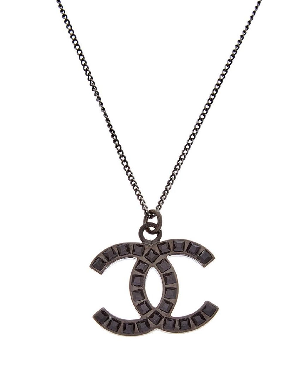 Chanel Gold Black Charm Logo Round Statement Link Evening Dangle Chain  Necklace For Sale at 1stDibs  chanel necklace black and gold chanel black  and gold necklace black and gold chanel necklace