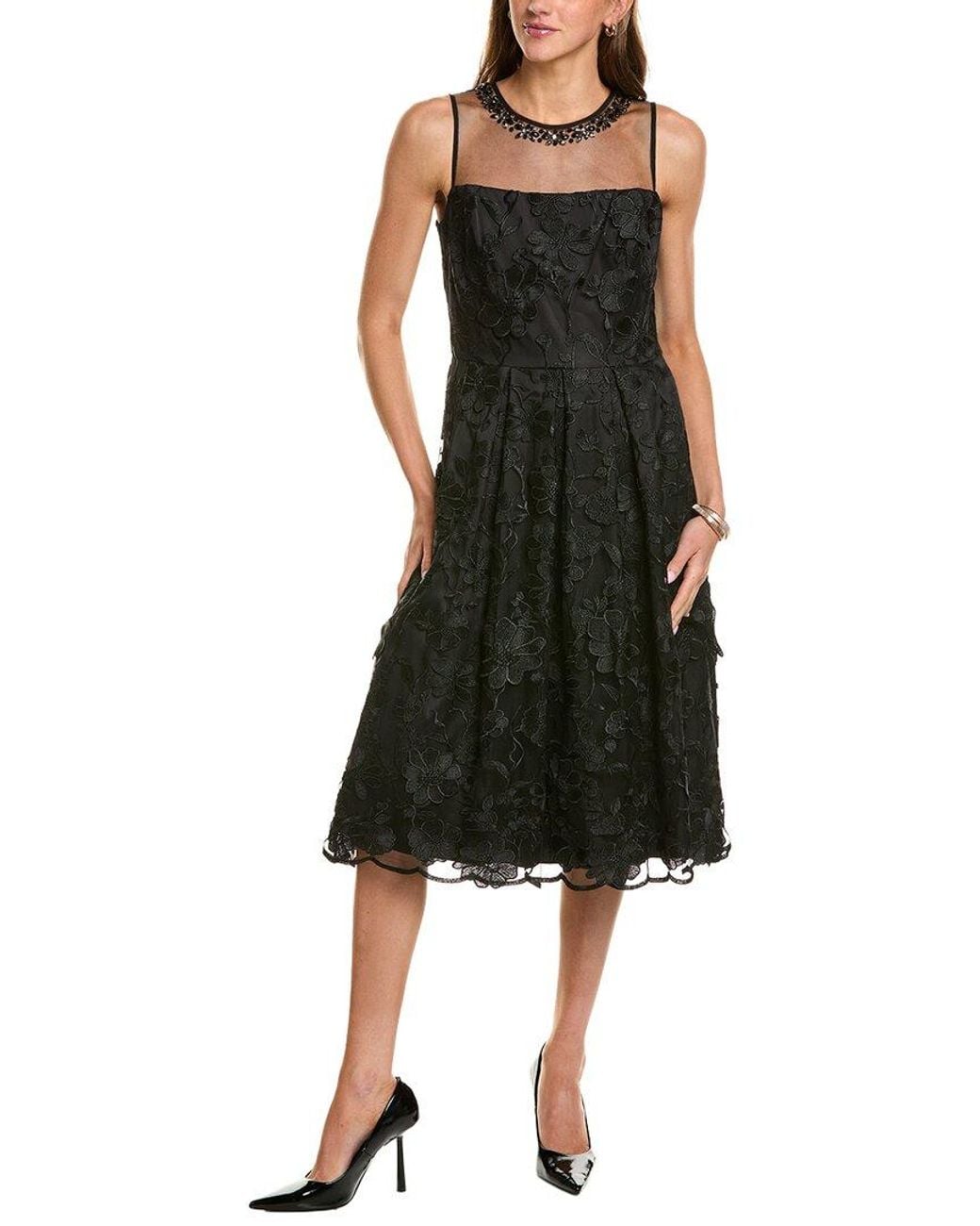 Eliza J Black Midi Dress