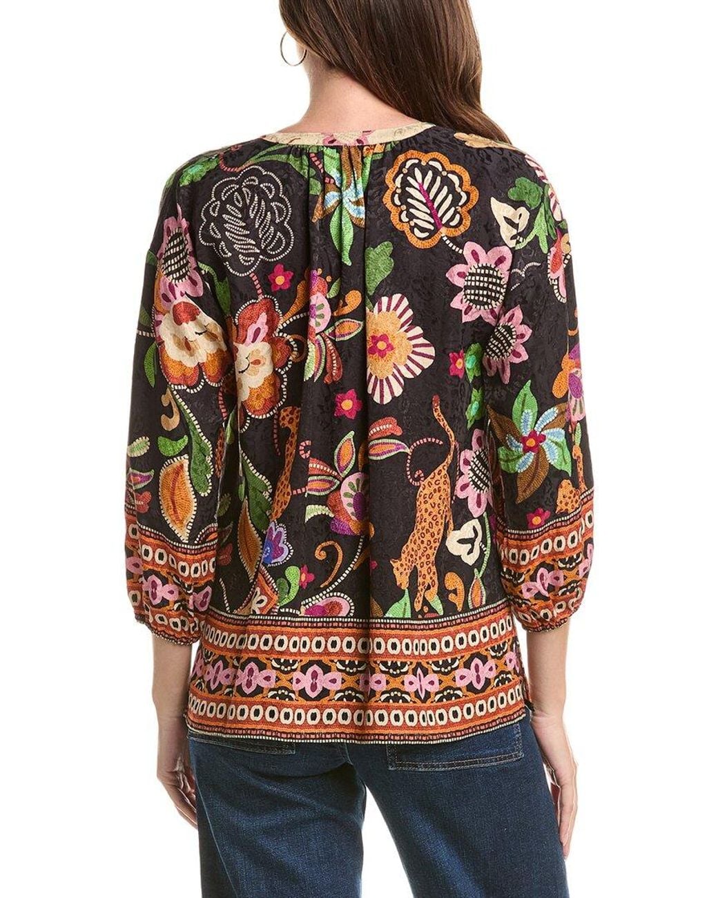 Johnny Was Red Margot Blouse