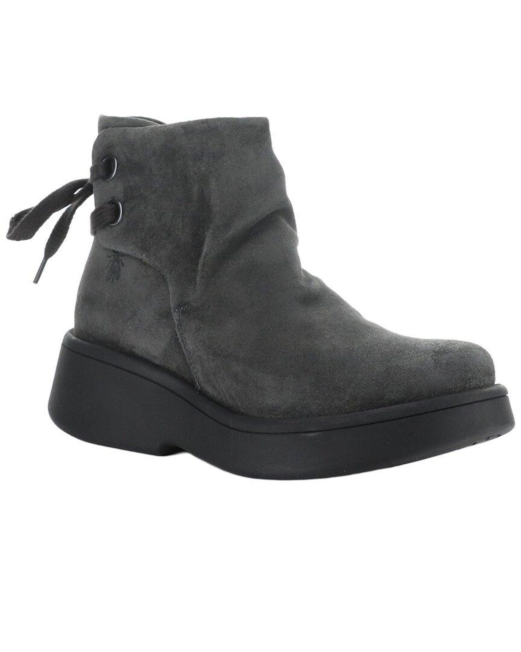 Fly London Black Mebs Suede Boot