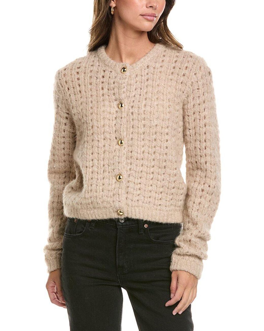 FRAME Natural The Plush Alpaca-Blend Cardigan