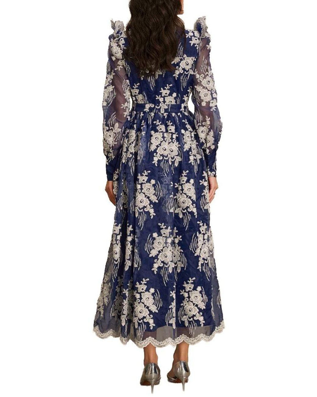 Kaimilan Blue Long Printed Dress