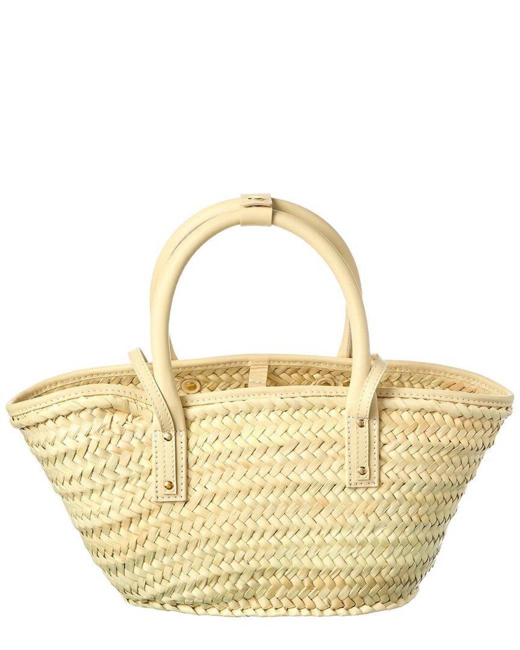 Jacquemus Metallic Le Petit Panier Leather Tote