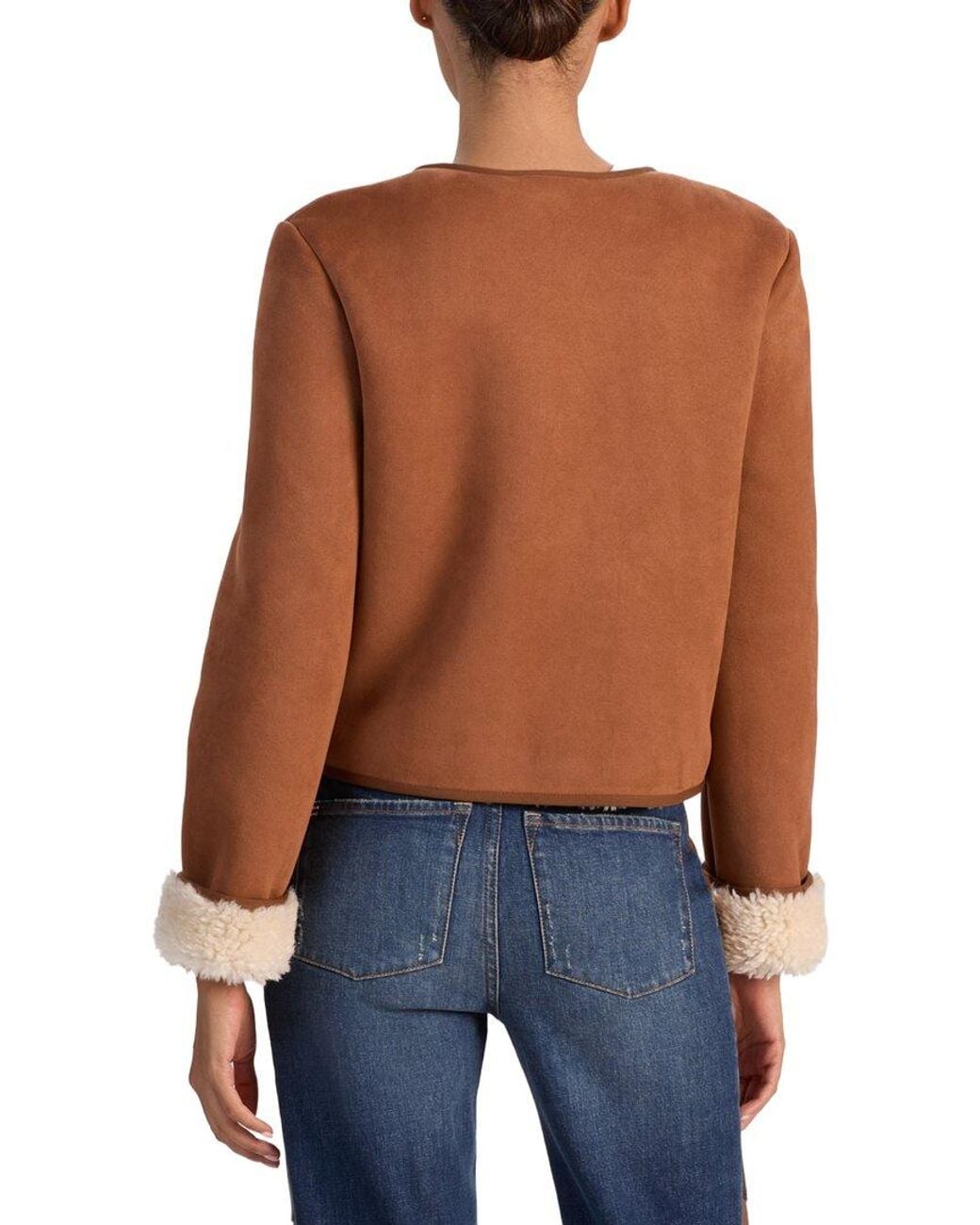 Alice + Olivia Blue Alma Teddy Jacket
