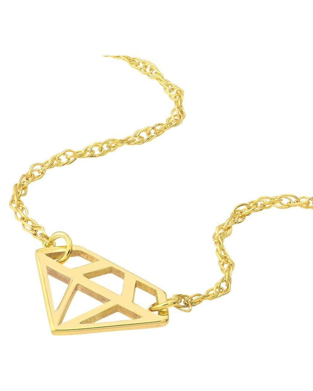 HAWLEY ST Metallic 14K Necklace