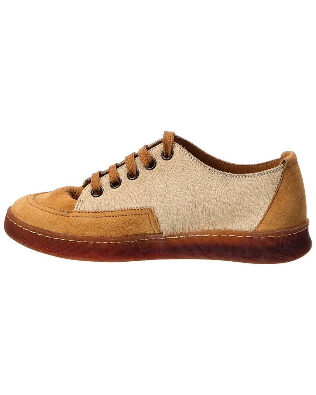 Arche Brown Vaname Leather & Haircalf Sneaker