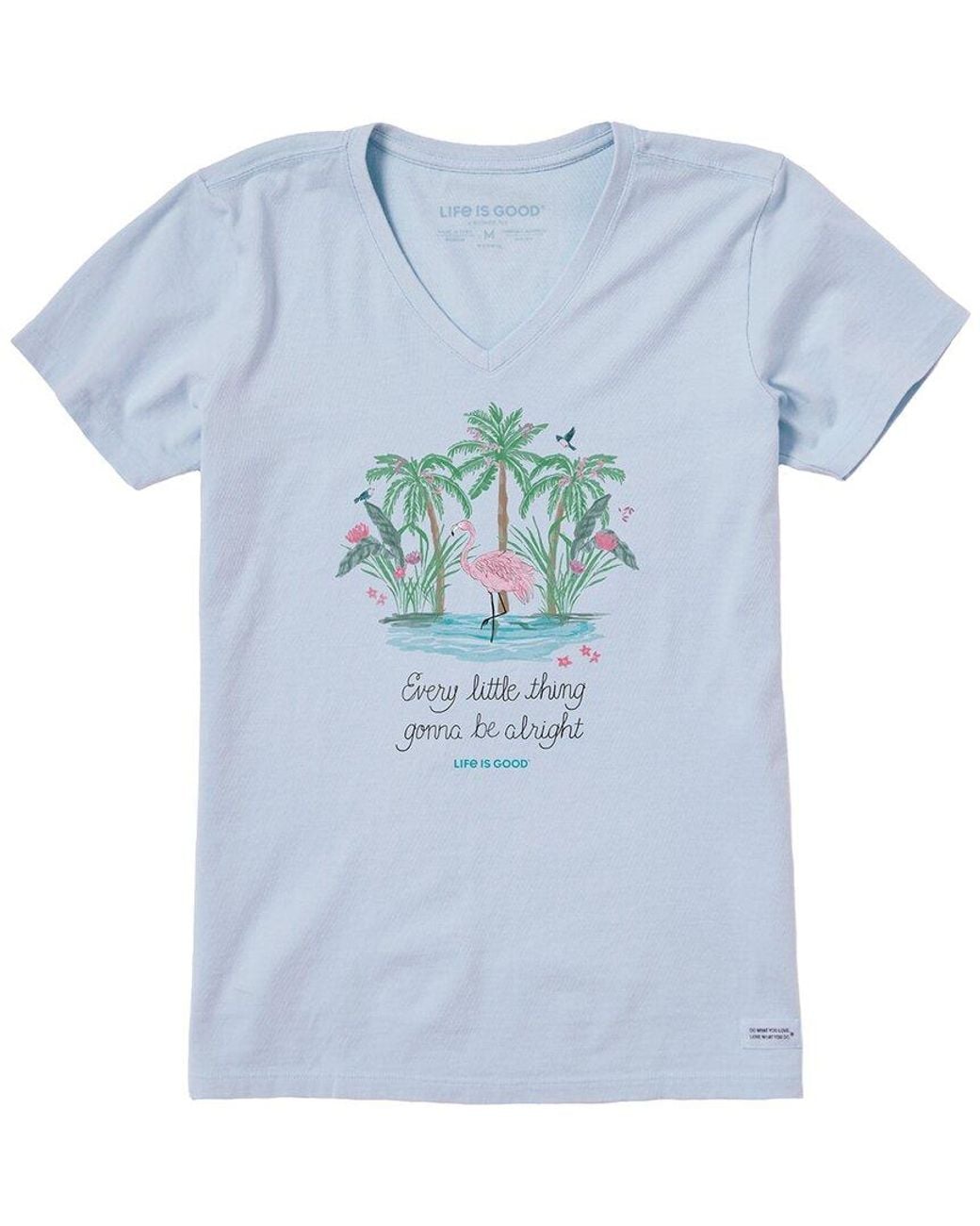 Life Is Good. Blue Crusher V-Neck T-Shirt