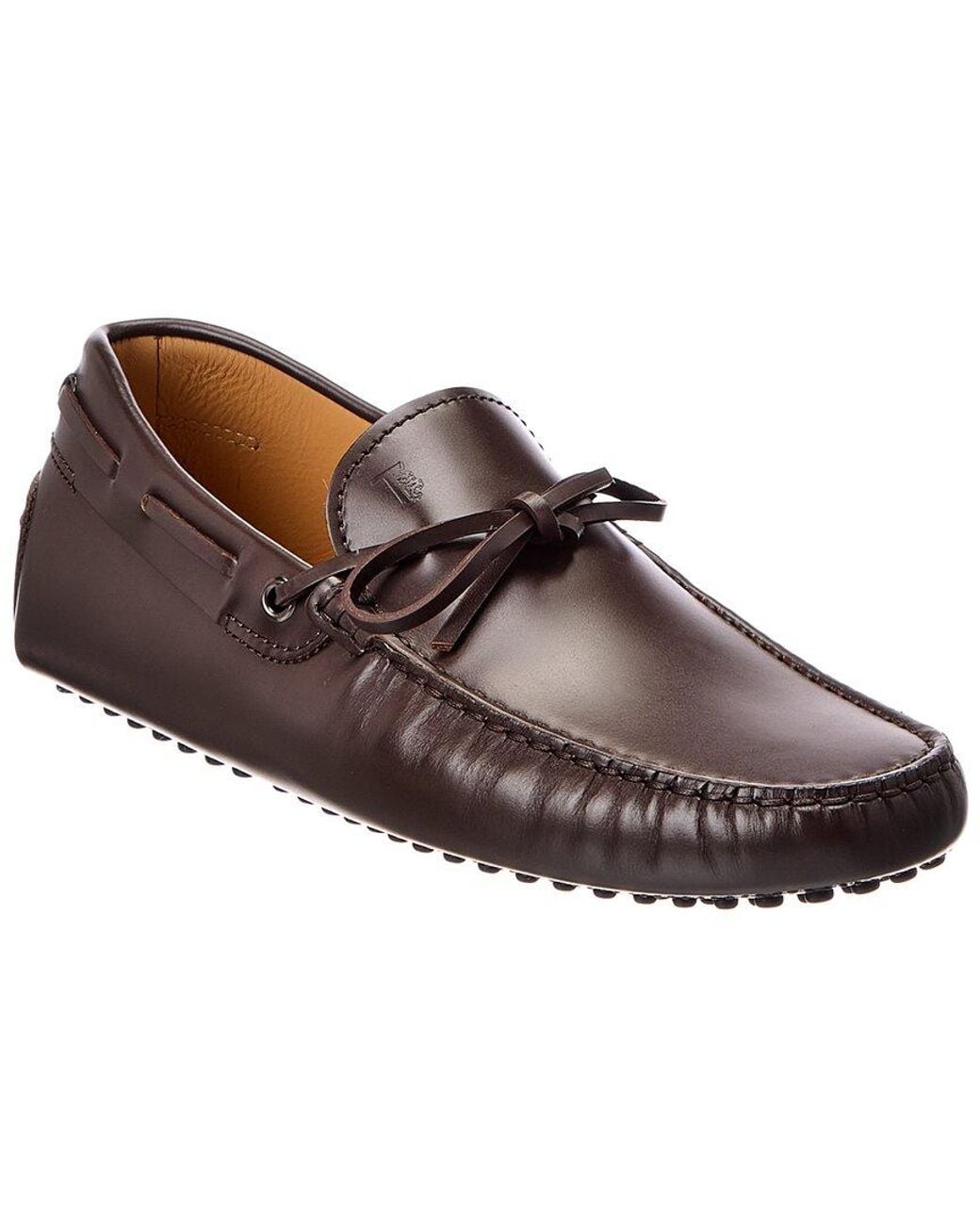 Tod's Brown Leather Driver for men