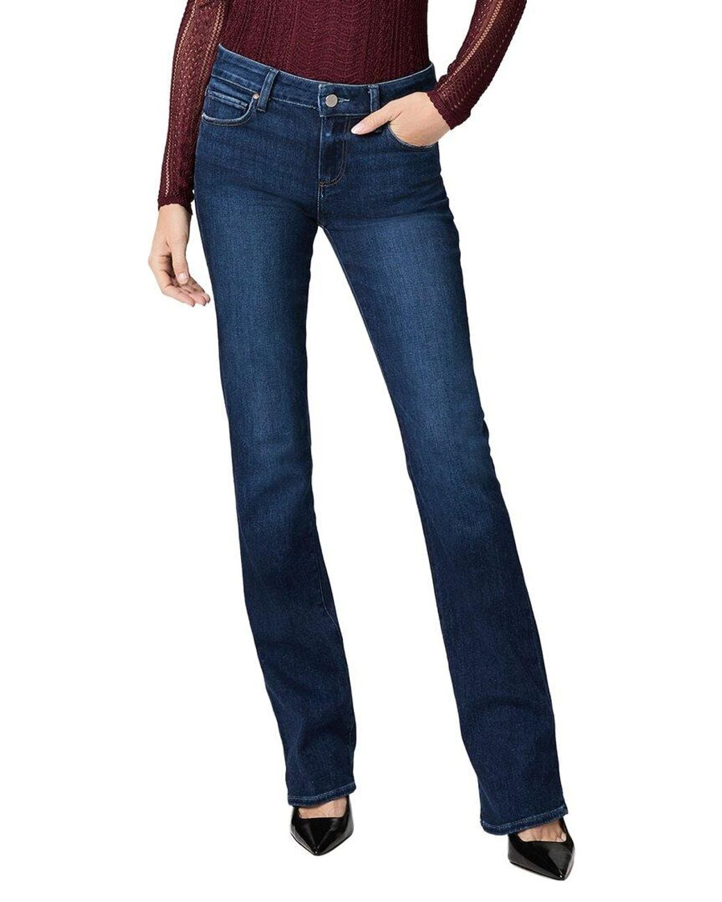 PAIGE Blue Manhattan Bootcut Jean
