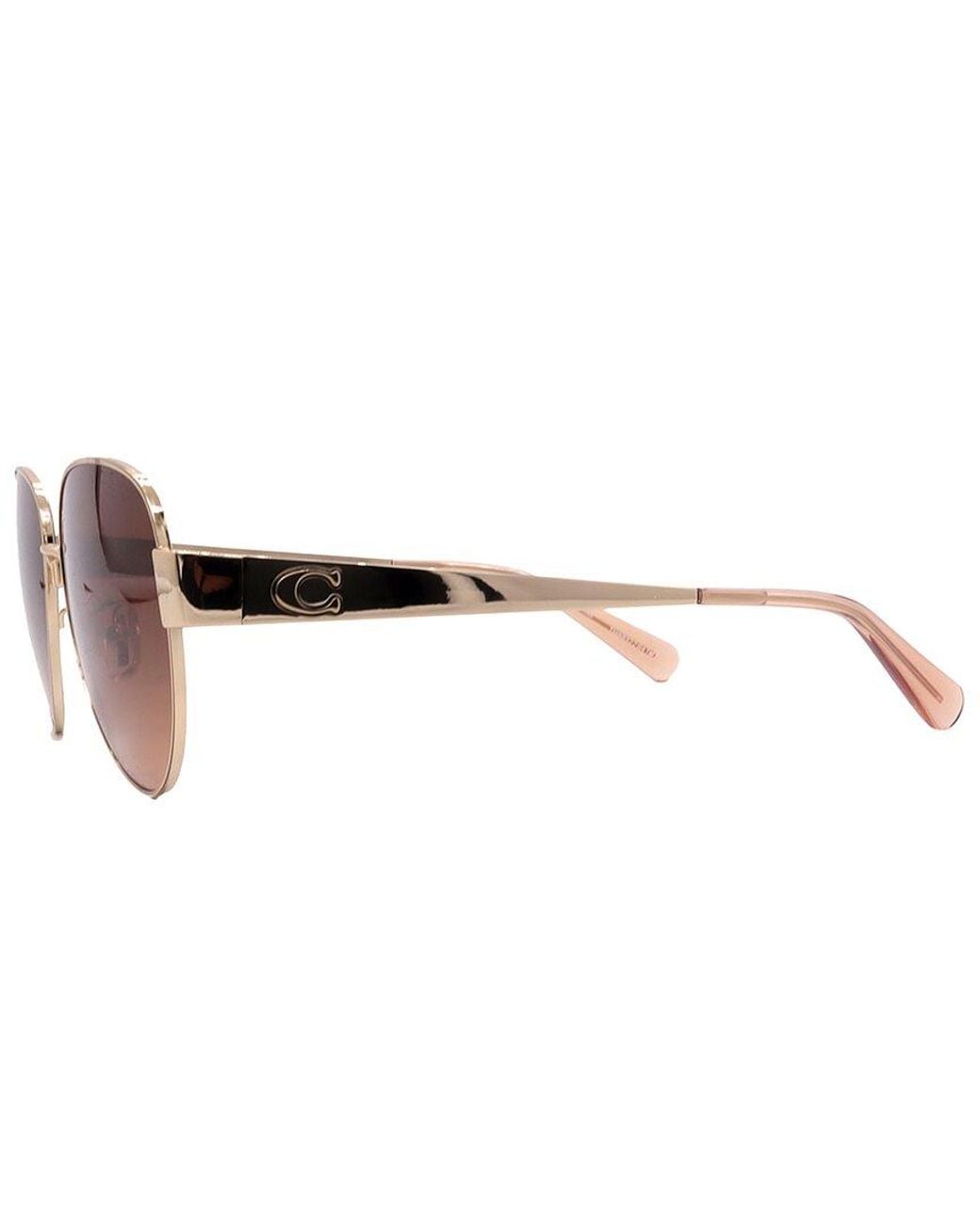COACH Brown Hc7186 57Mm Sunglasses