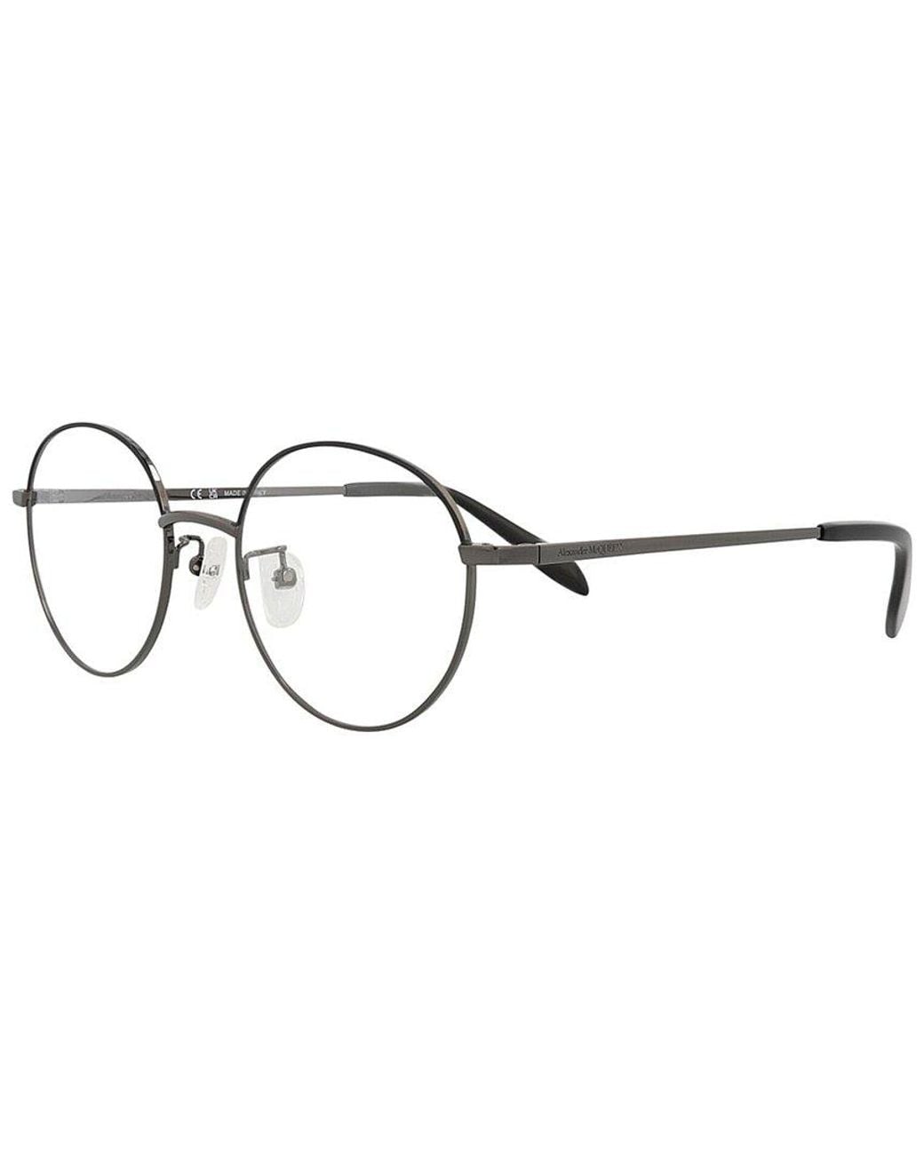 McQueen Metallic Am0369O 51Mm Optical Frames for men