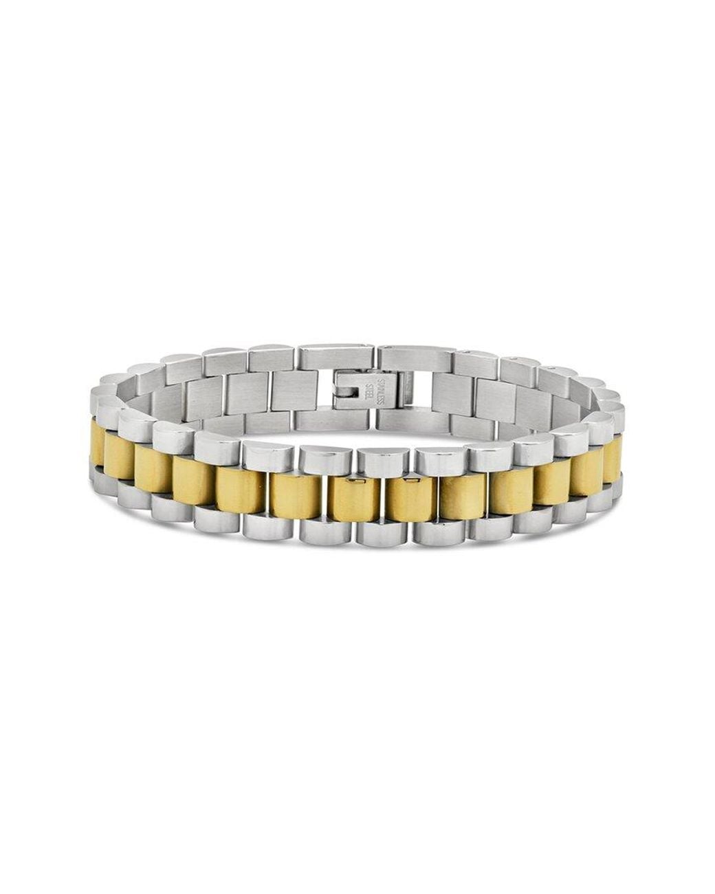 Sterling Forever White 14k Plated Thin Chain Watch Band