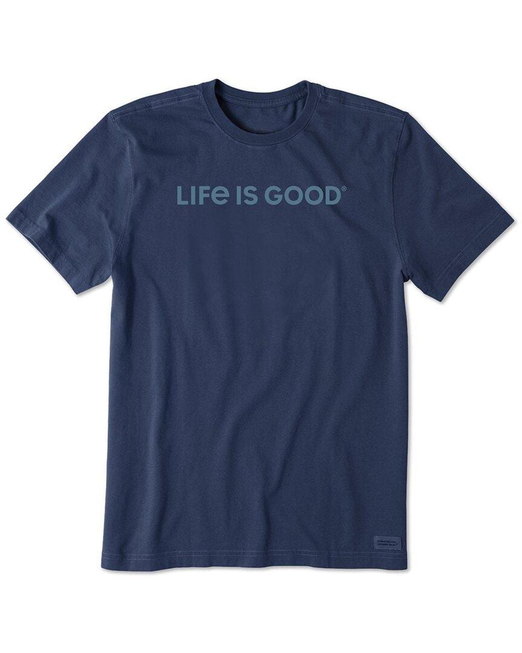 Life Is Good. Blue Crusher T-Shirt for men