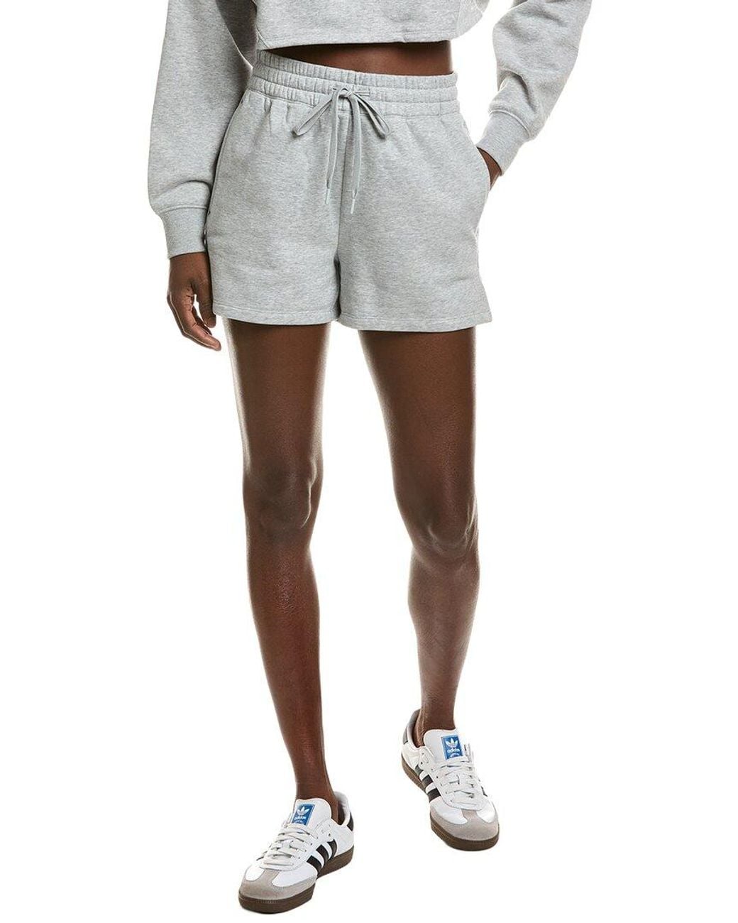Beyond Yoga Gray Luxefleece 3.5In Sweatshort