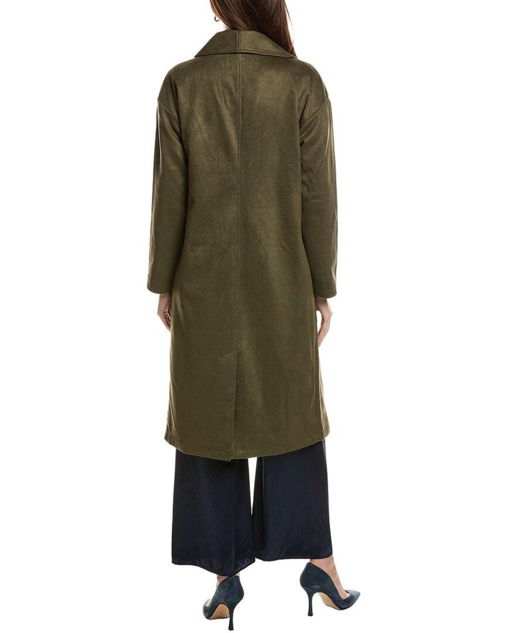 NVLT Green Longline Shawl Coat
