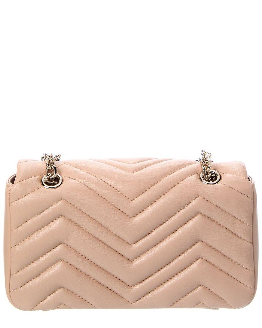 Gucci Pink Dnu Gg Marmont Small Quilted Leather Shoulder Bag
