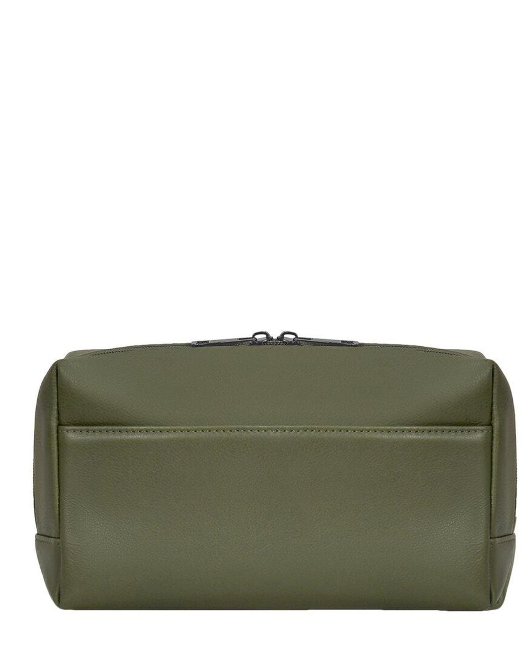 CHAMPS Green Onyx Leather Toiletry Bag