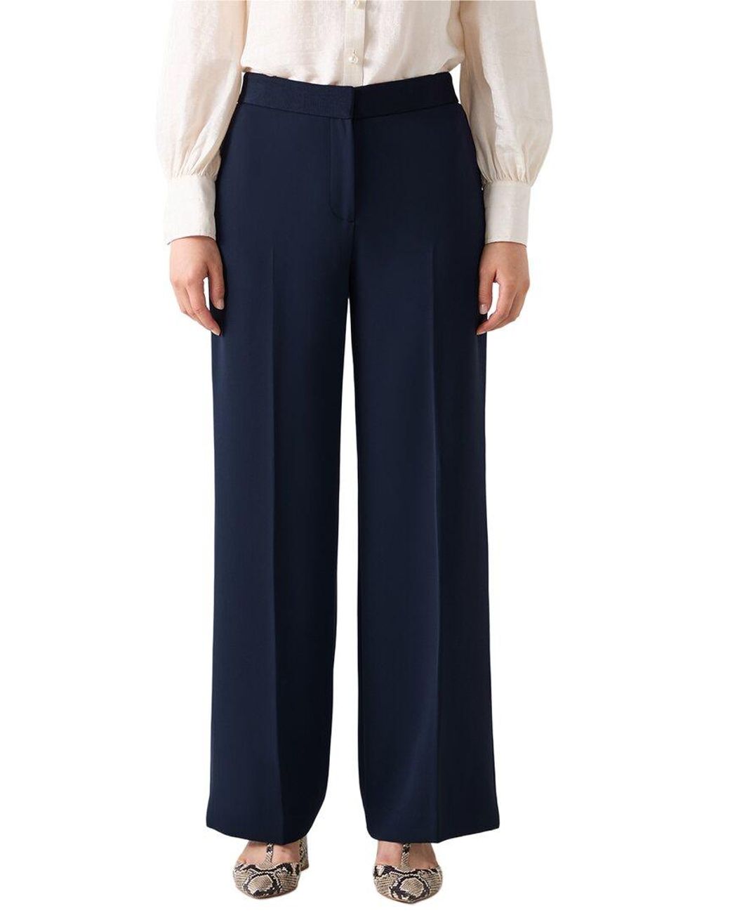 L.K.Bennett Blue Audrey Trouser