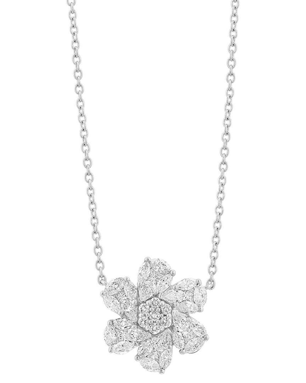 Effy Fine Jewelry White 14K 0.96 Ct. Tw. Diamond Necklace