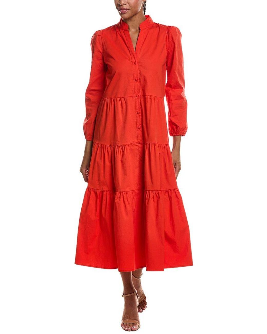Sail To Sable Red Midi Dress