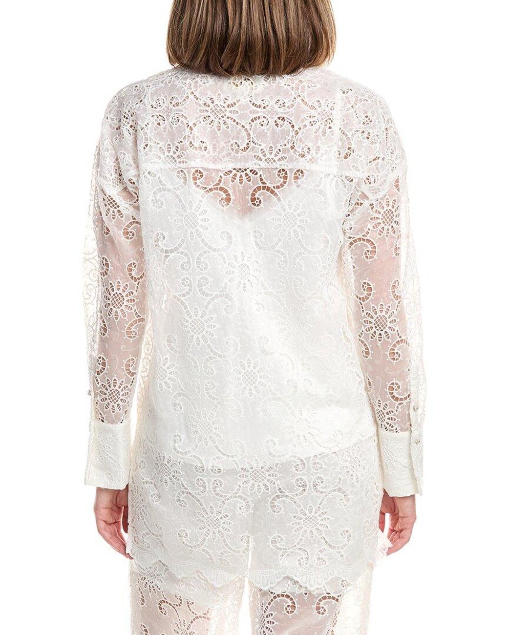 FLORA BEA NYC White Elowyn Shirt