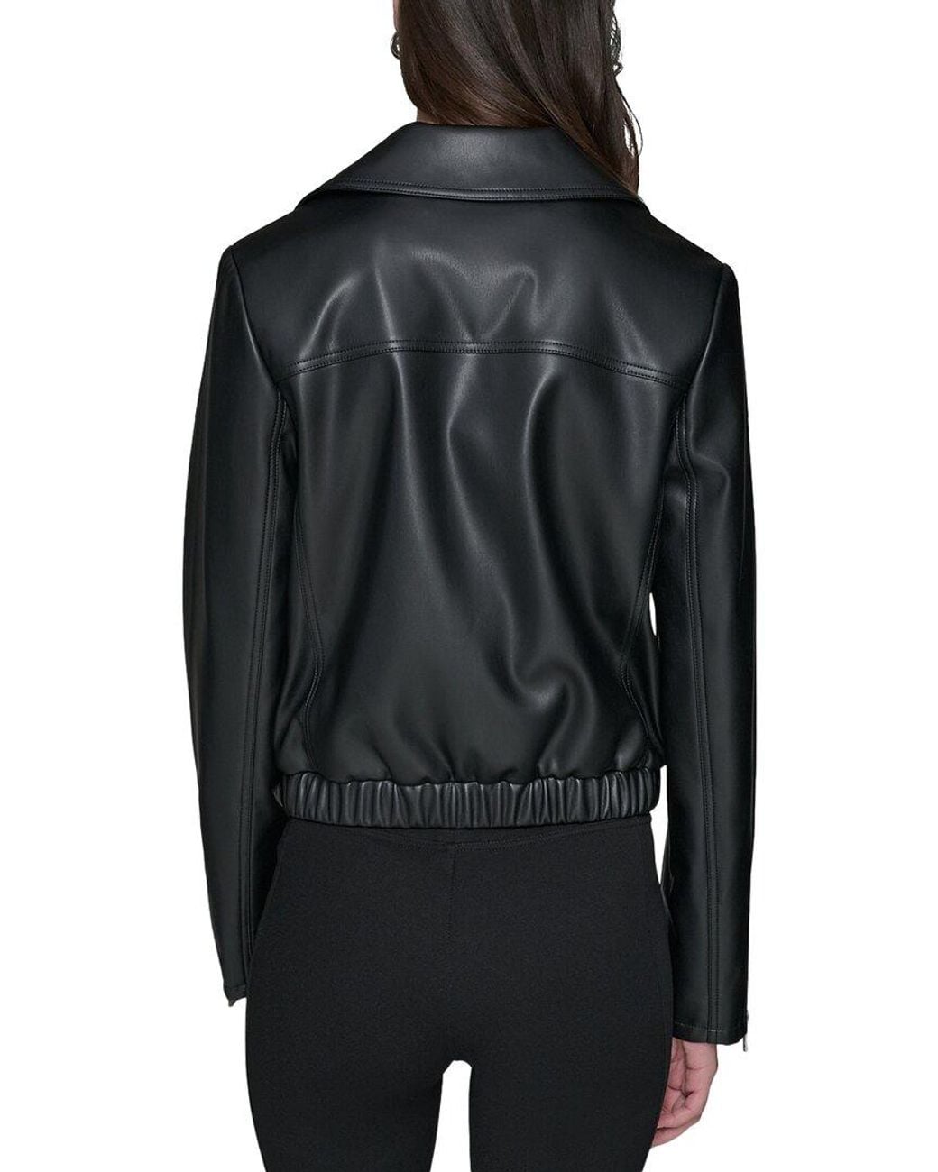 Karl Lagerfeld Black Moto Jacket