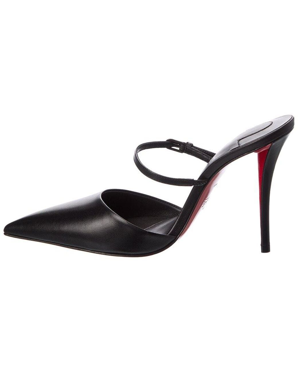 Christian Louboutin Metallic Milena 100 Leather Mule
