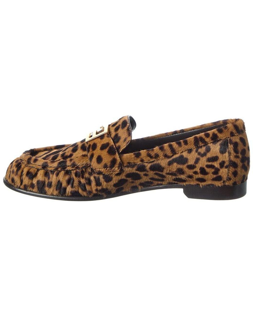 Fendi Brown Baguette Haircalf Loafer