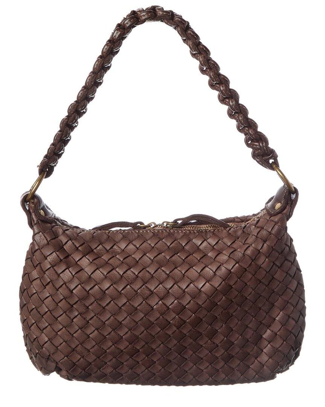 Isabella Rossetti Brown Noemi Leather Handbag