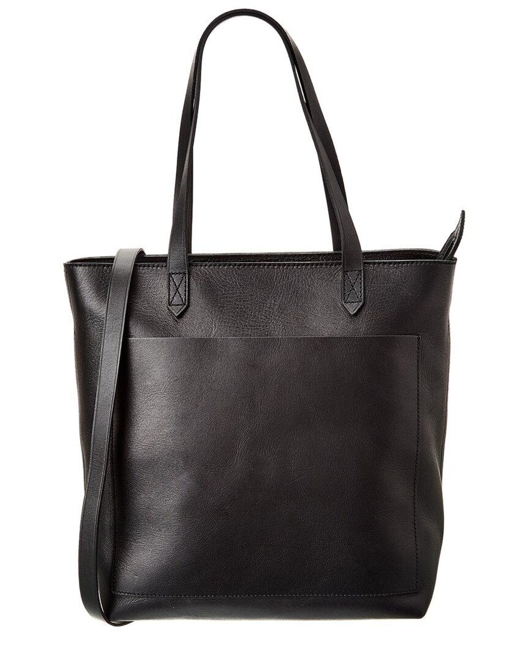 Madewell The Zip Top Medium Transport Leather Tote in Black Lyst UK