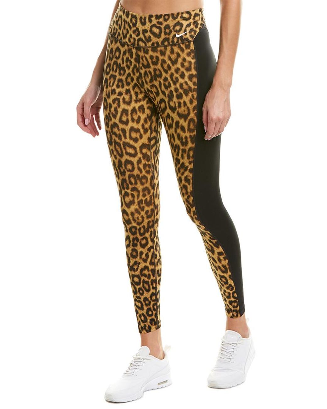 Nike One Leopard Print Leggings in Black | Lyst Canada