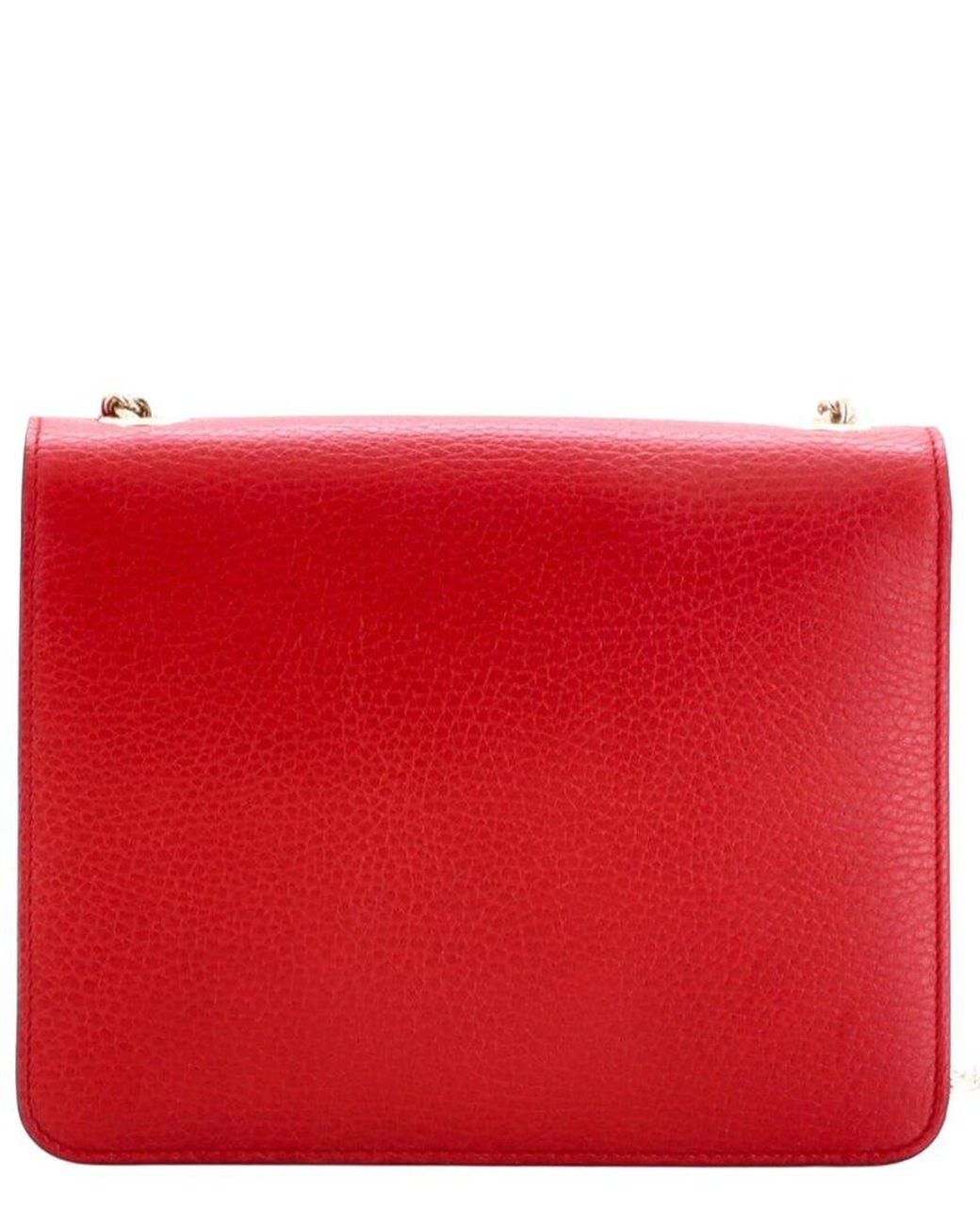 Gucci Red Leather Interlocking Shoulder Bag Small (Authentic Pre-Loved)