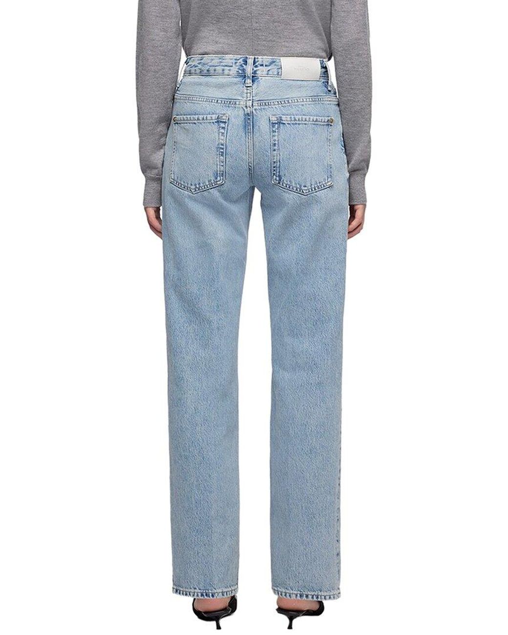 7 For All Mankind Blue Calie Straight September Straight Leg Jean