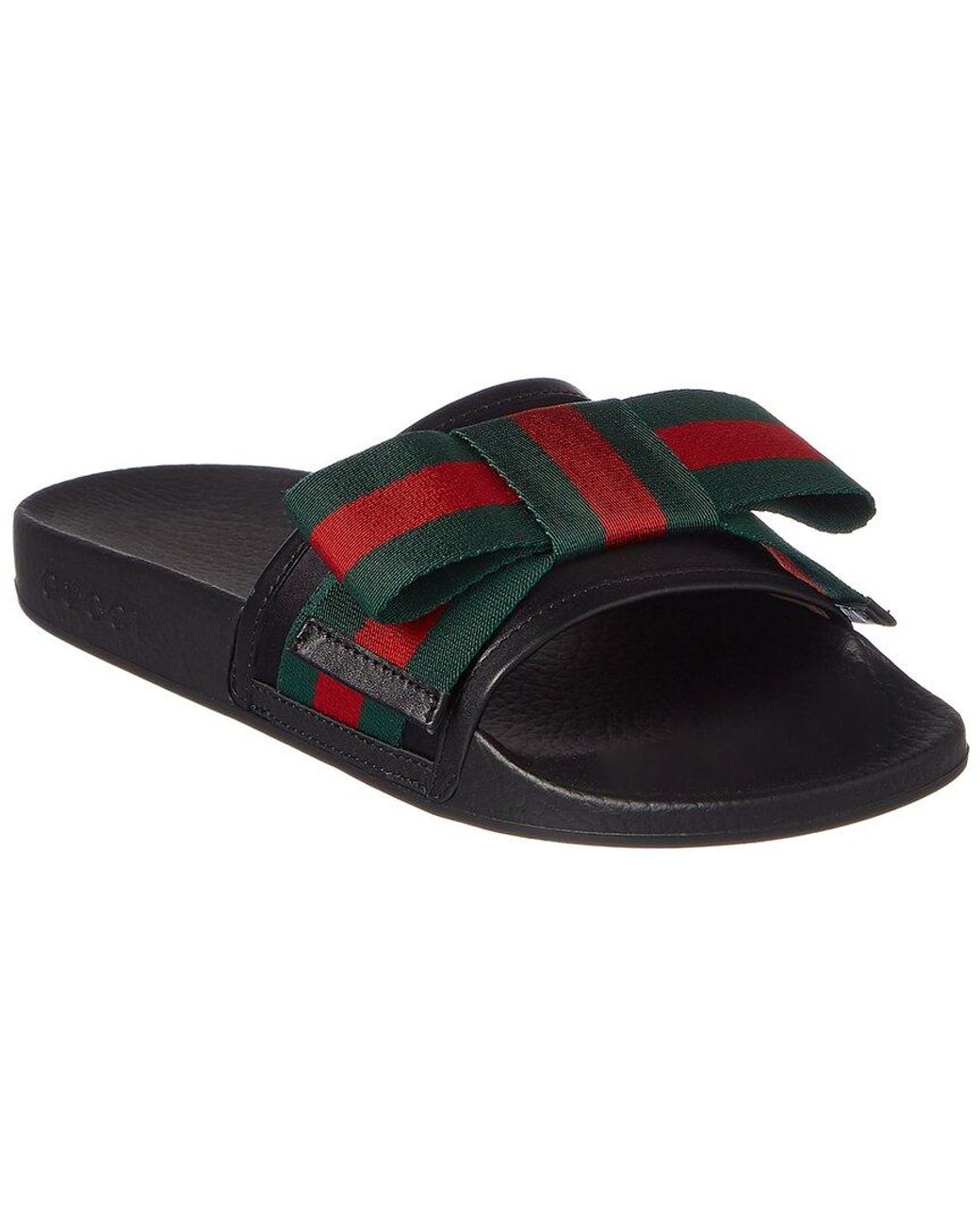 Gucci bow sale slides