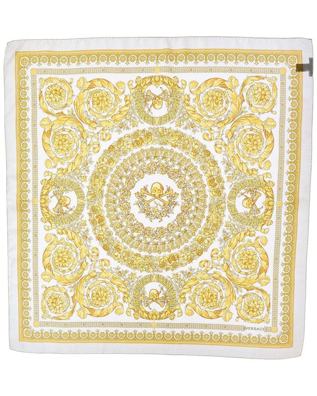 Versace Metallic Silk Scarf