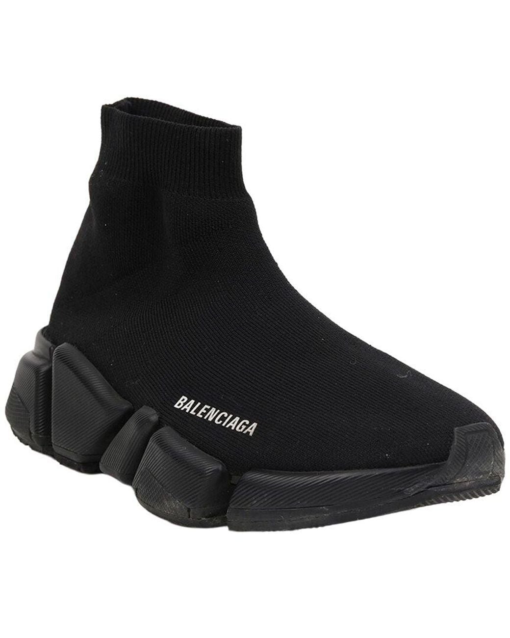 Balenciaga Black Polyester Speedrunner Sneaker (Authentic Pre-Loved)
