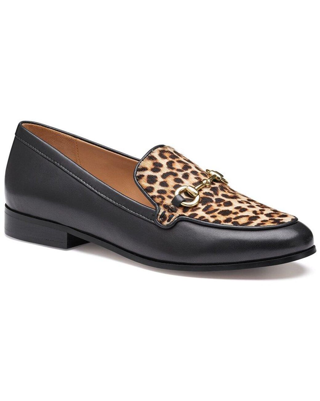 Johnston & Murphy Black Ali Leather Loafer