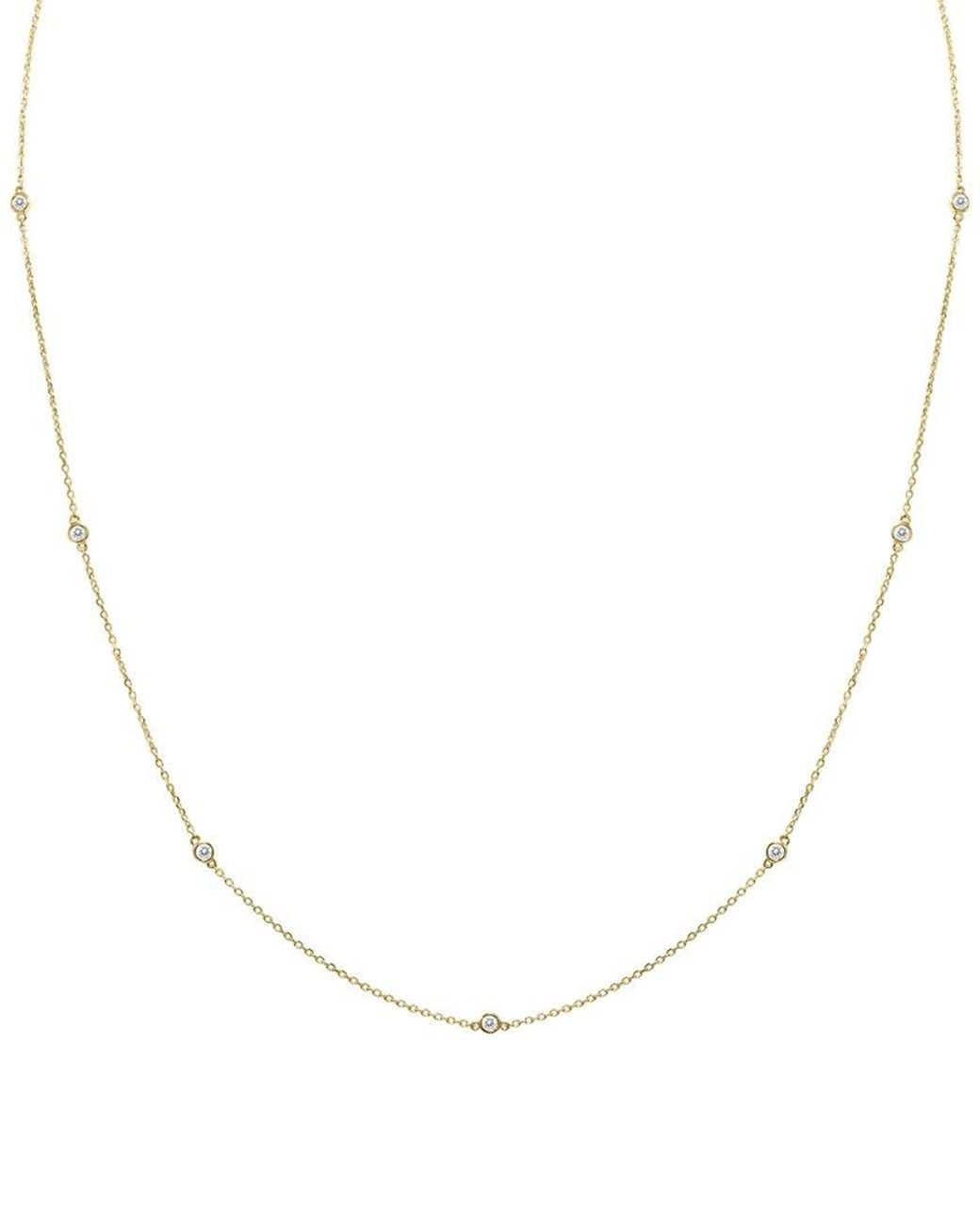 Diamond Select Cuts White 14K 0.25 Ct. Tw. Diamond Necklace