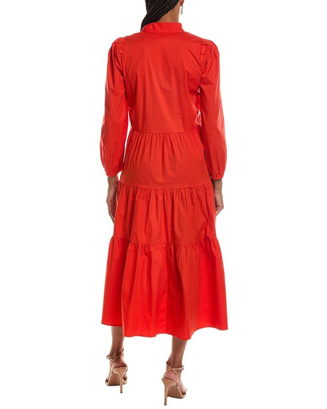 Sail To Sable Red Midi Dress