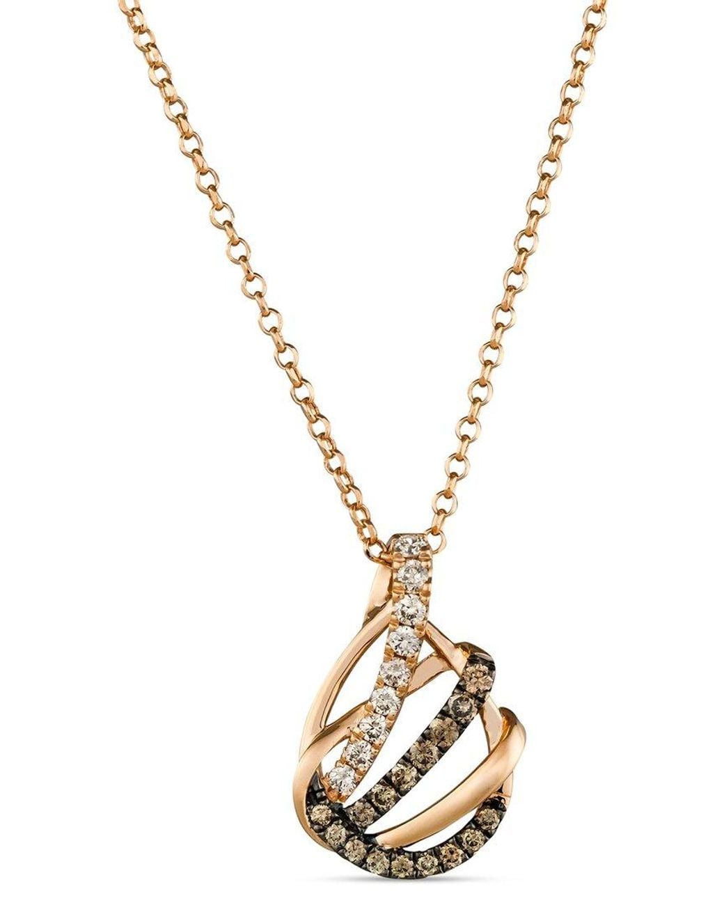Le Vian Metallic Le Vian 14K 0.02 Ct. Tw. Diamond Pendant Necklace