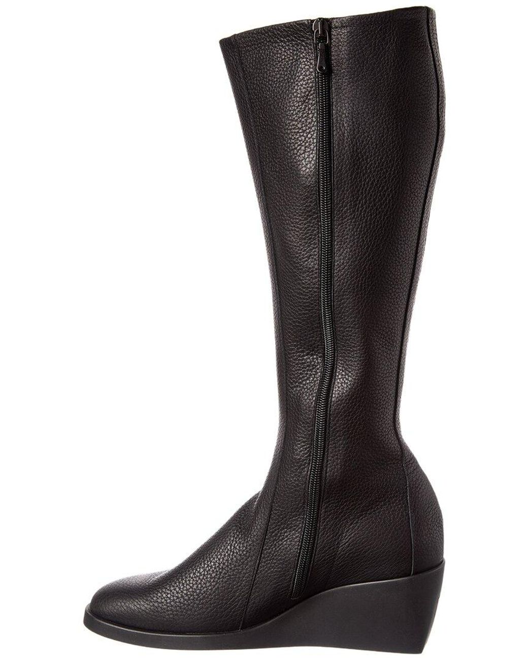 Arche Black Tilhoo Leather Knee-High Boot
